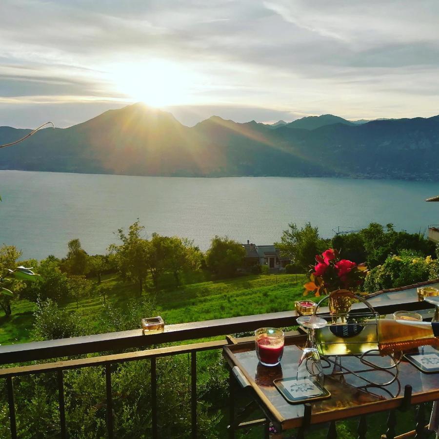 B&B Da Paolo Con Vista Lago Di Garda ซานเซโน ดี มอนตาญญา ภายนอก รูปภาพ
