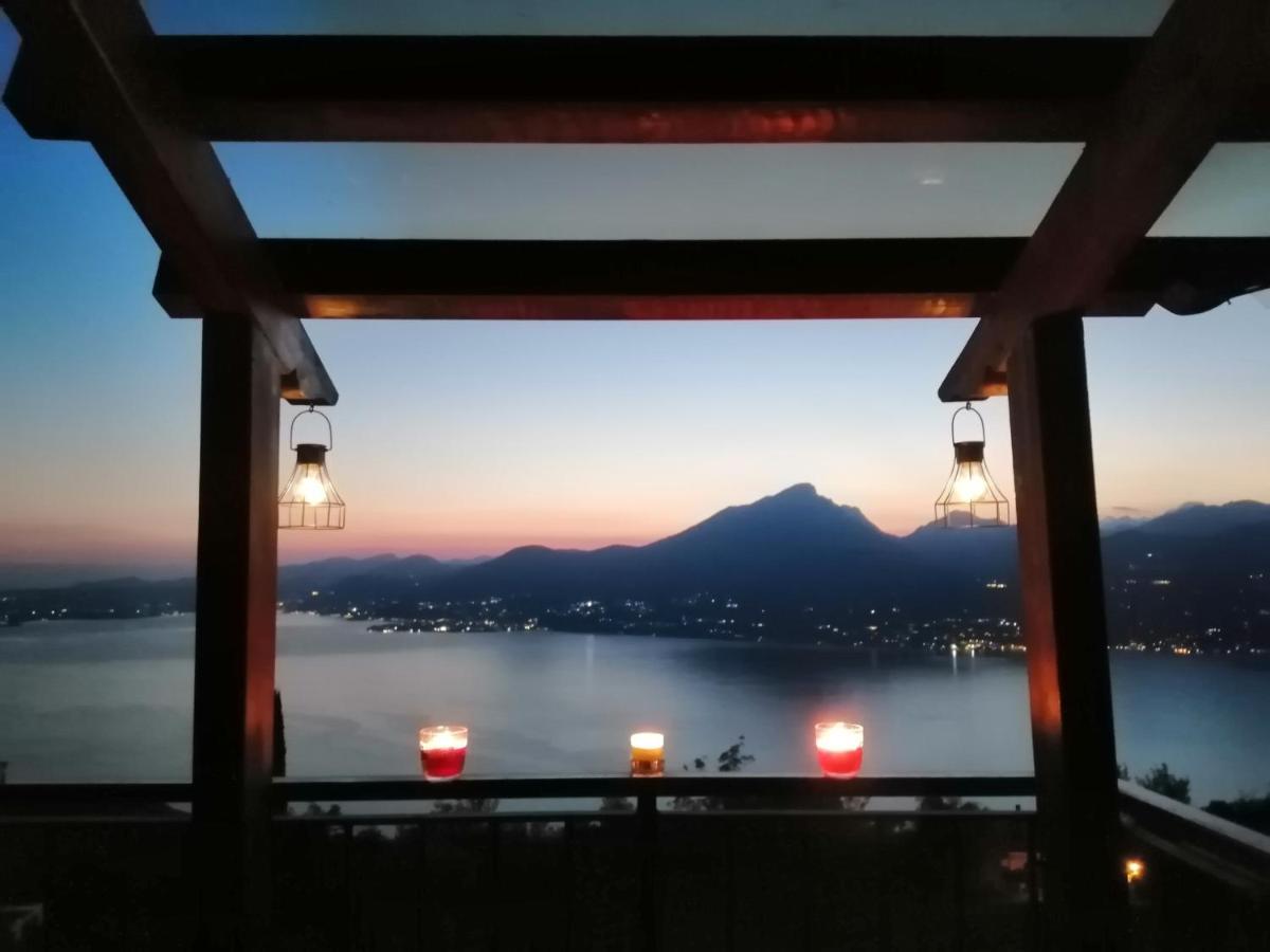 B&B Da Paolo Con Vista Lago Di Garda ซานเซโน ดี มอนตาญญา ภายนอก รูปภาพ