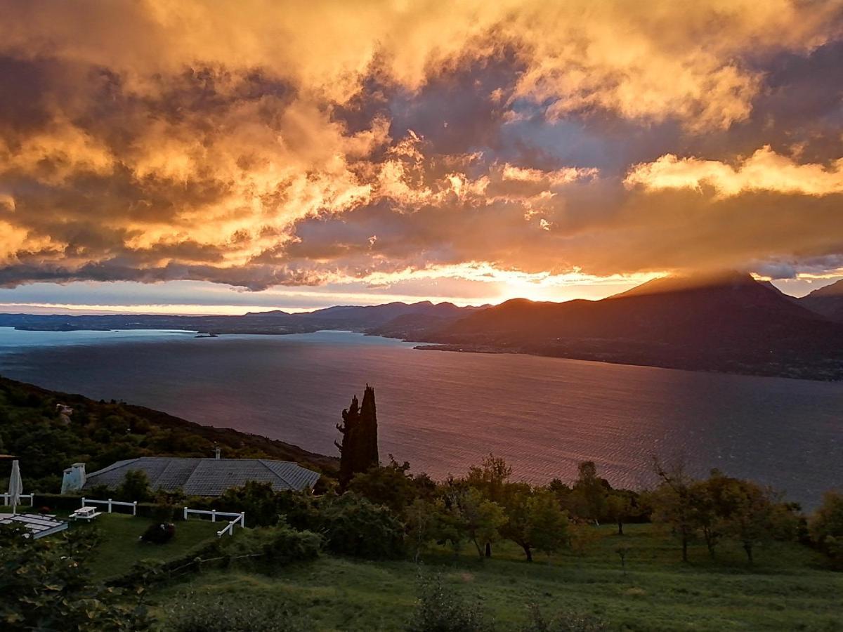 B&B Da Paolo Con Vista Lago Di Garda ซานเซโน ดี มอนตาญญา ภายนอก รูปภาพ