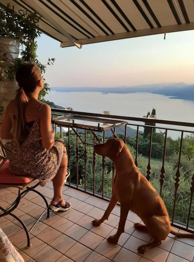 B&B Da Paolo Con Vista Lago Di Garda ซานเซโน ดี มอนตาญญา ภายนอก รูปภาพ