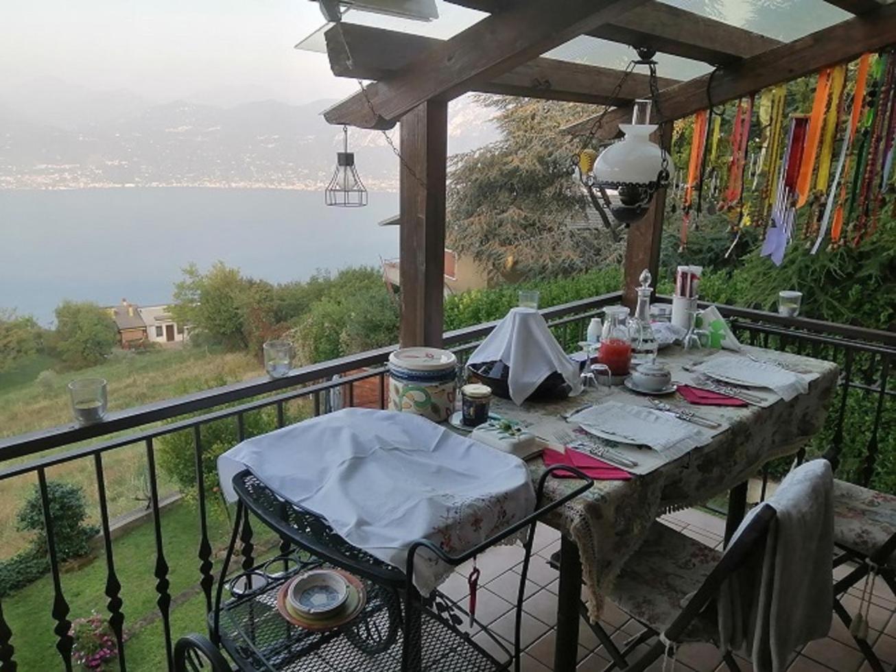 B&B Da Paolo Con Vista Lago Di Garda ซานเซโน ดี มอนตาญญา ภายนอก รูปภาพ